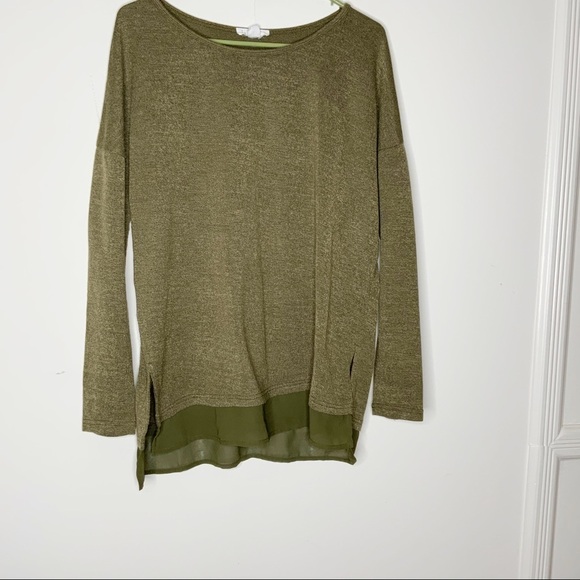 LOVERICHE Army Green Blouse. Size M - Picture 1 of 5